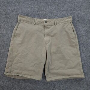 Flint And Tinder Shorts Mens 38 Beige 365 Everyday Chino Flat Front Casual
